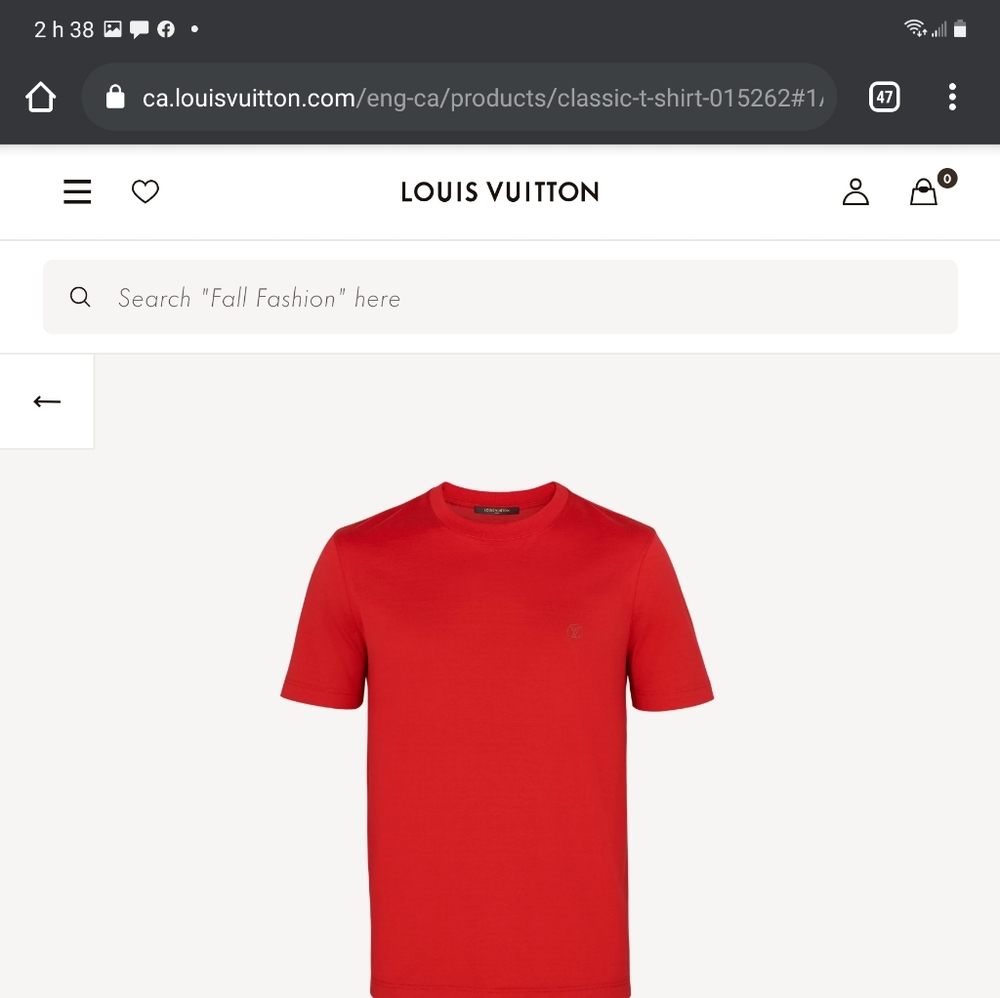 ***SOLD*** LOUIS VUITTON CLASSIC T-SHIRT (RED)